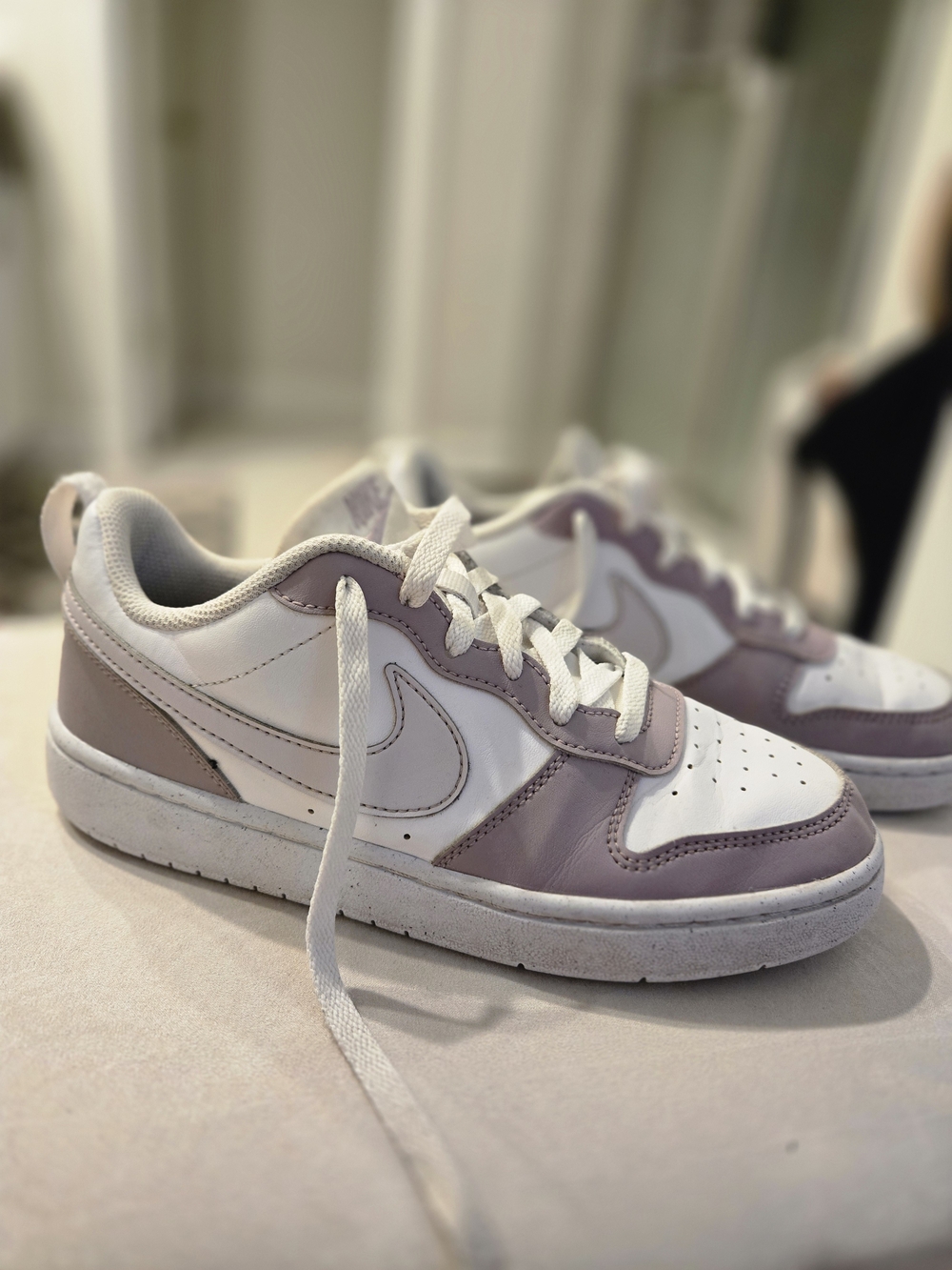 Nike Court Borough Low 2 Sneakers Youth 5.5 PLUM- Casual Shoes 💜👟